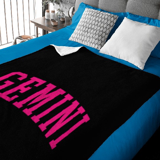K Varsity Gemini Baby Blankets