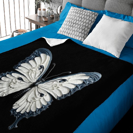 Butterfly Colorful Enchanting Delicate Insects Baby Blankets
