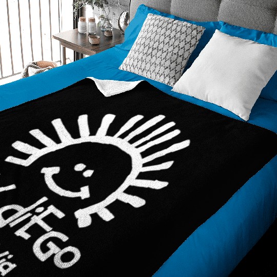 San Diego California Sun Souvenirs Gifts Baby Blankets