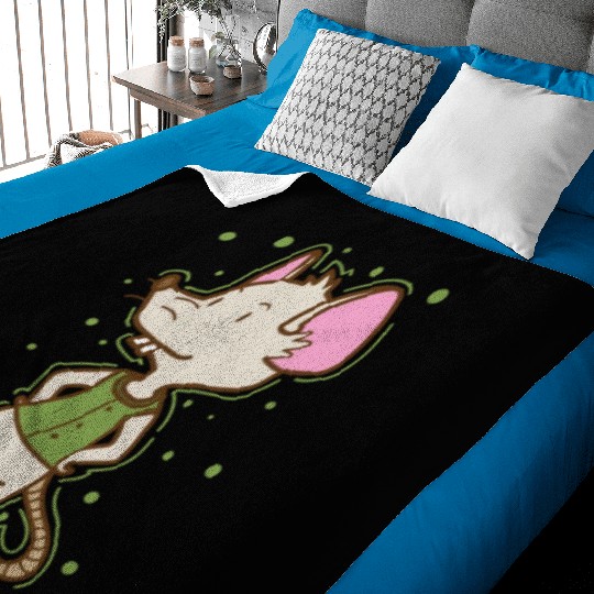 Mouse Nature Cheese Pet Mammal Baby Blankets