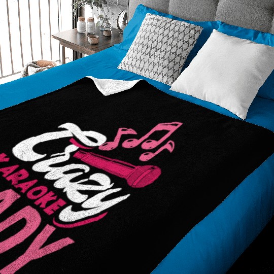 Funny Karaoke Singer Singing Musician Karaoke Gift Baby Blankets