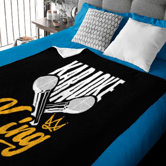 Funny Karaoke Singer Singing Musician Karaoke Gift Baby Blankets