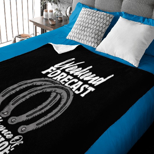 Weekend Forecast 100 Chance Of Horseshoe Baby Blankets