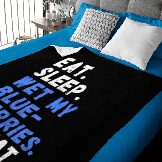 Berry Picking Blueberry Gardening Baby Blankets