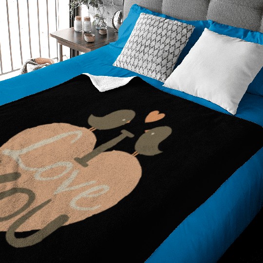 i love you Baby Blankets