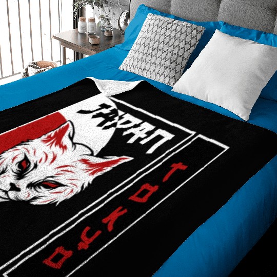 kawaii cat anime japanese retro Baby Blankets
