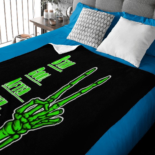 Cool Hand Skeleton Art. Baby Blankets