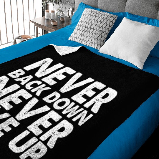 Never Give Up Baby Blankets