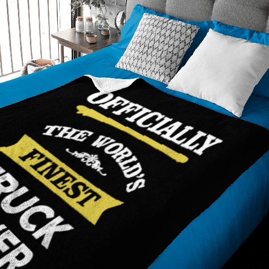 The World's Finest Truck Driver Baby Blankets