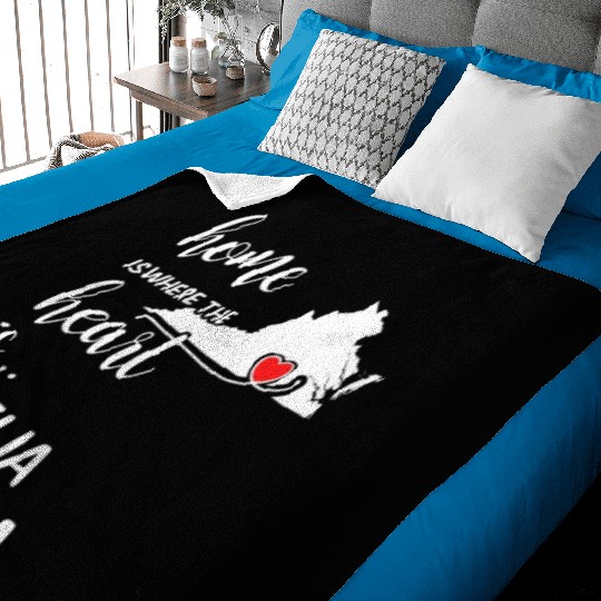 Amelia County Virginia Is Where My Heart Is Gift Baby Blankets
