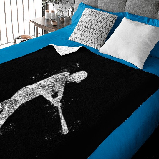 Baseball Pitcher Baby Blankets