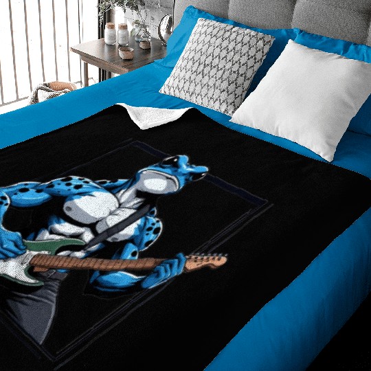Poison dart frog guitar Baby Blankets