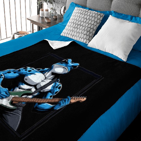 Poison dart frog guitar Baby Blankets
