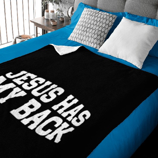 Jesus Has My Back 18 Baby Blankets