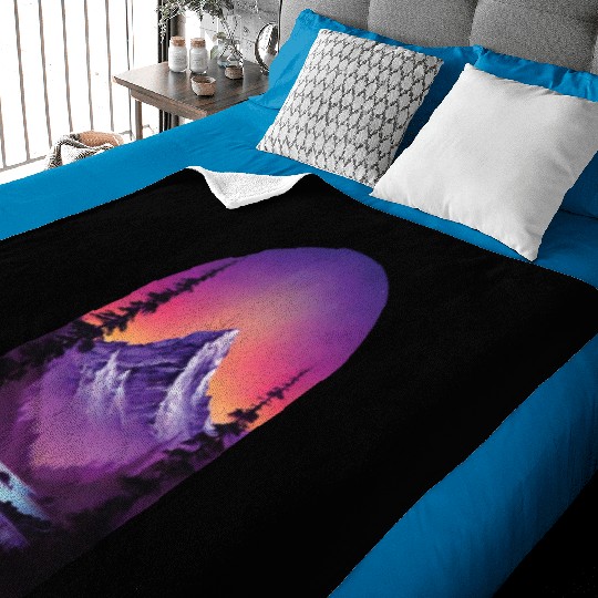 Violet Dawn The Mountains Majesty Baby Blankets