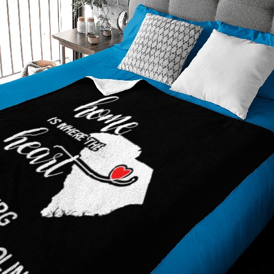 Bamberg County South Carolina Is Where My Heart Is Baby Blankets