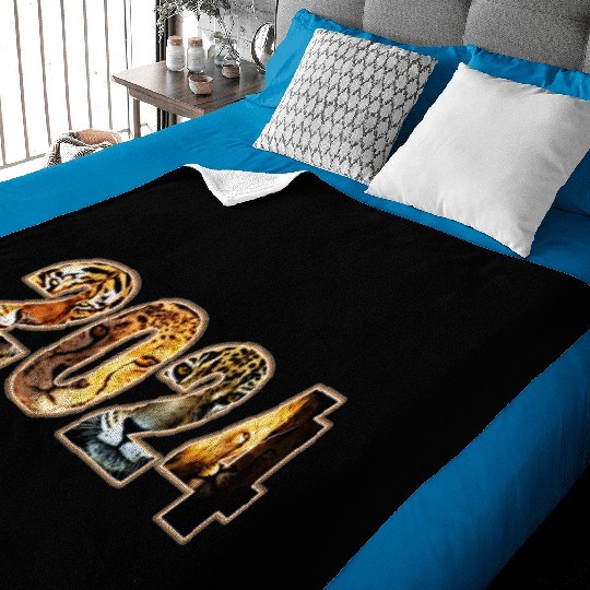2024 TIGER CHEETAH JAGUAR LION DESIGN Baby Blankets