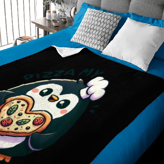 Pizza My Heart - Cheesy Love Baby Blankets