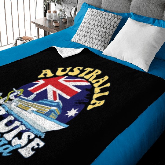 Australia Cruise Squad Family Vacation Trip Baby Blankets