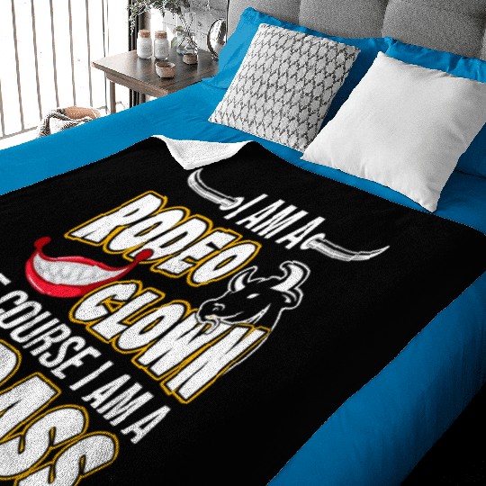 Rodeo Clown | Rodeo Cowboy Western Profession Baby Blankets