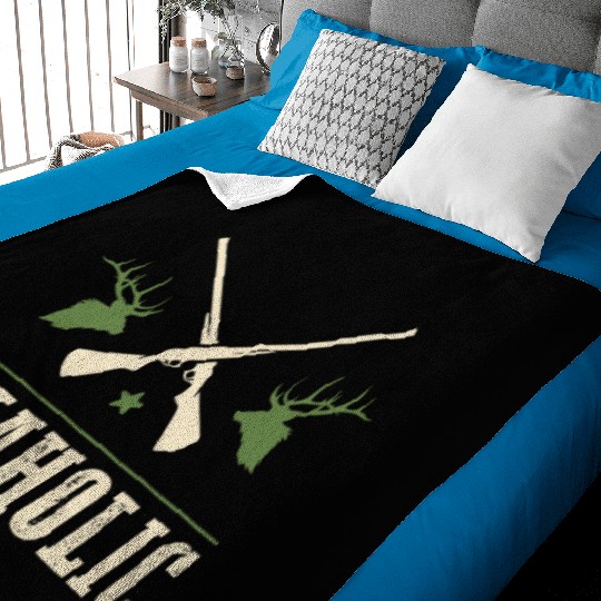 Elk Hunting Elkaholic Hunters Baby Blankets