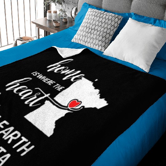 Blue Earth County Minnesota Is Where My Heart Is Baby Blankets
