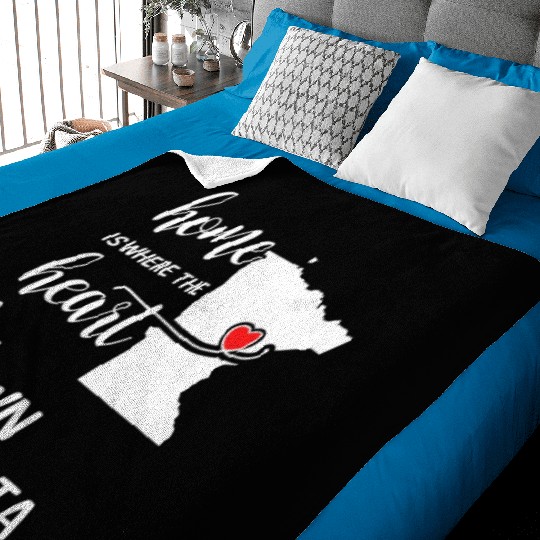 Brown County Minnesota Is Where My Heart Is Gift Baby Blankets