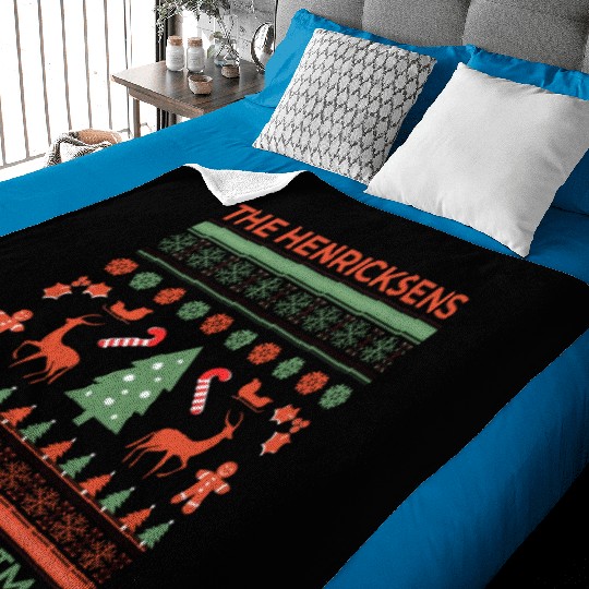 The Henricksens Family Christmas 2024 ho ho ho Baby Blankets