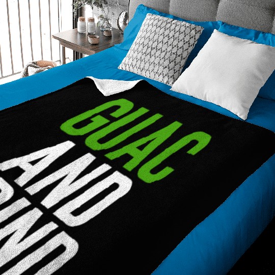 Guac and Grind Avocado Gym Baby Blankets