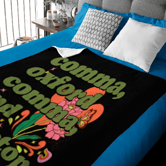 Oxford comma. For grammar students and teachers Baby Blankets