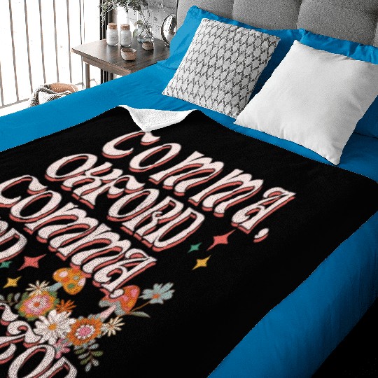 Oxford comma. For grammar students and teachers Baby Blankets