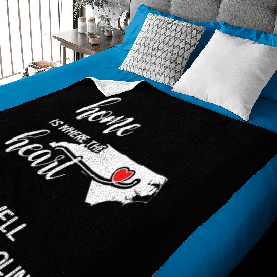 Caldwell County North Carolina Is Where My Heart Baby Blankets