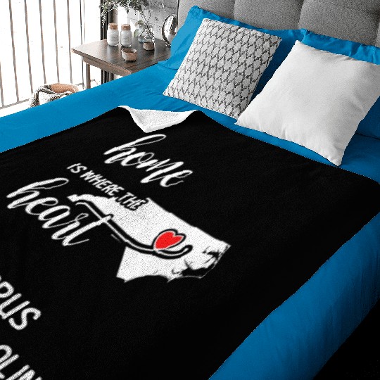 Cabarrus County North Carolina Is Where My Heart Baby Blankets