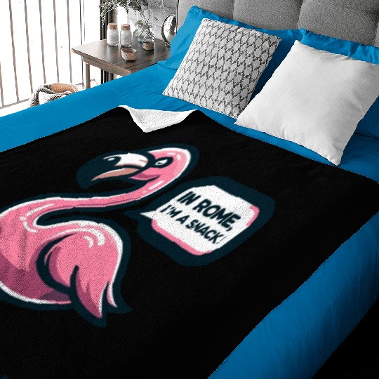 Flamingo Roman History Roman Empire Cuisine Baby Blankets