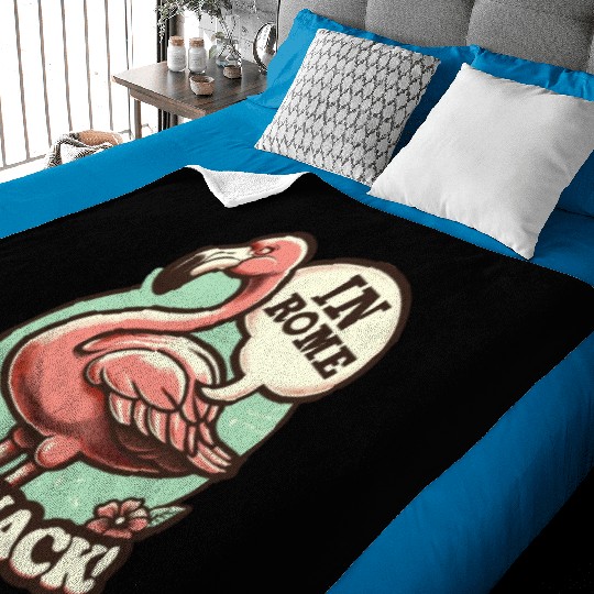 Flamingo Roman History Roman Empire Cuisine Baby Blankets