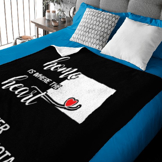 Cavalier County North Dakota Is Where My Heart Is Baby Blankets