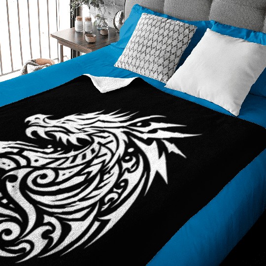 Dragon T Tattoo Artistic Symbol Design Baby Blankets
