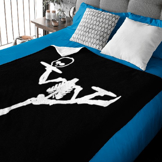Dancing Skeleton Street Dancer Gift Baby Blankets