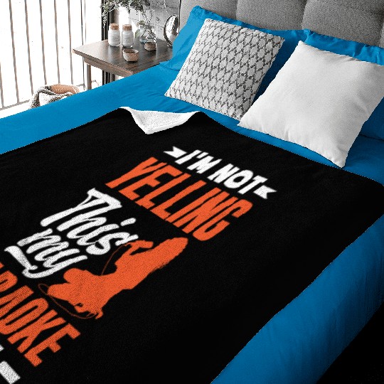 Funny Karaoke Singer Singing Musician Karaoke Gift Baby Blankets