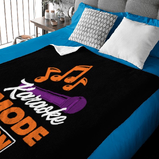 Funny Karaoke Singer Singing Musician Karaoke Gift Baby Blankets