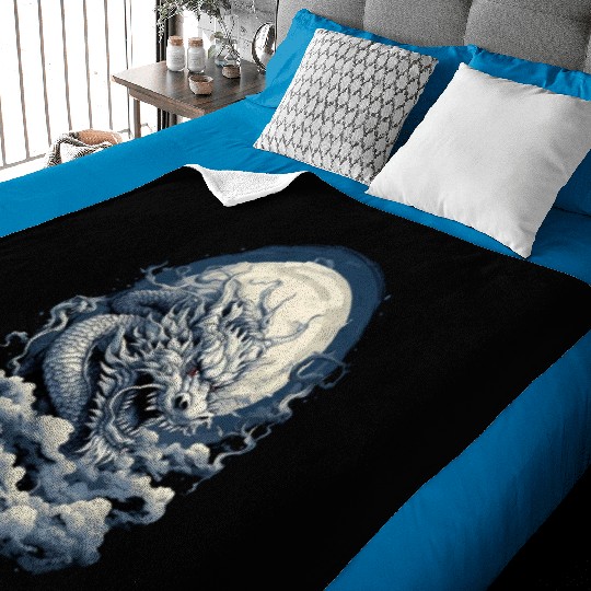 Celestial Dragon Soar Baby Blankets