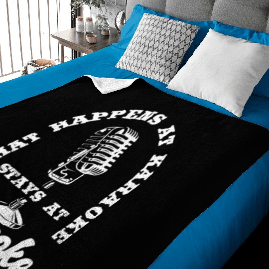 Funny Karaoke Singer Singing Musician Karaoke Gift Baby Blankets