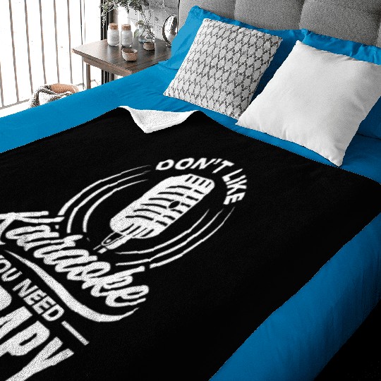 Funny Karaoke Singer Singing Musician Karaoke Gift Baby Blankets