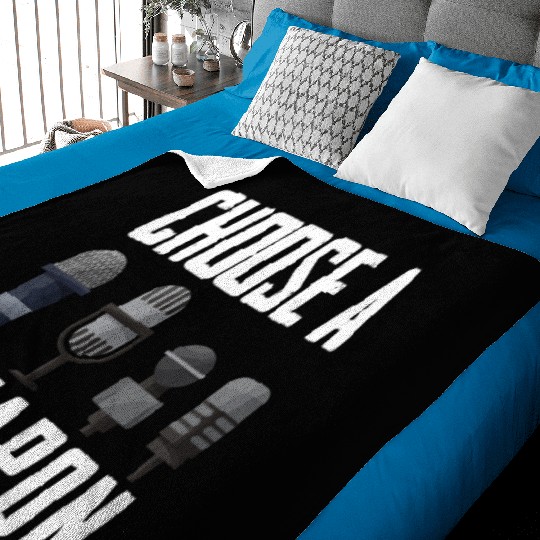 Funny Karaoke Singer Singing Musician Karaoke Gift Baby Blankets