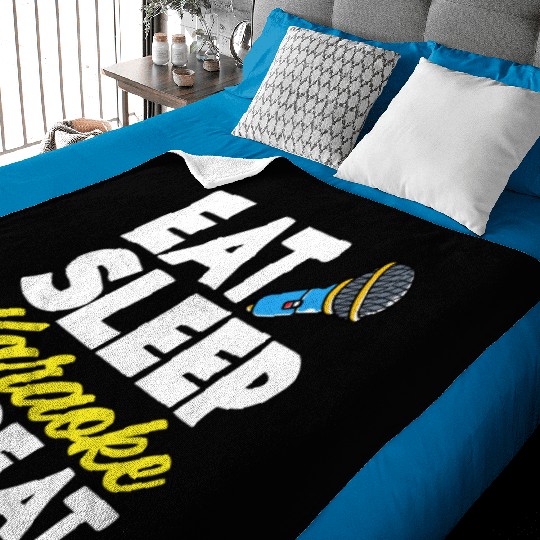 Funny Karaoke Singer Singing Musician Karaoke Gift Baby Blankets
