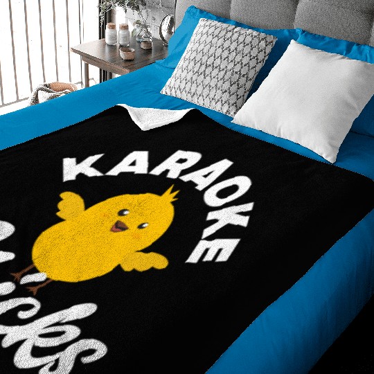 Funny Karaoke Singer Singing Musician Karaoke Gift Baby Blankets