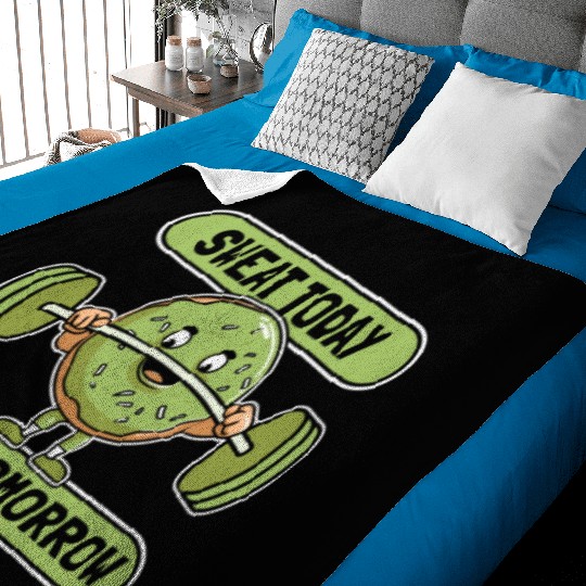 Fitness Donut Donut Gym Baby Blankets