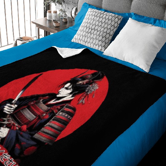 Samurai Warrior Baby Blankets