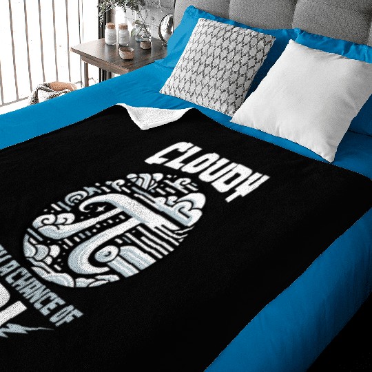 Funny Pi Day 2024 3,14 Pi Number Symbol Math Baby Blankets