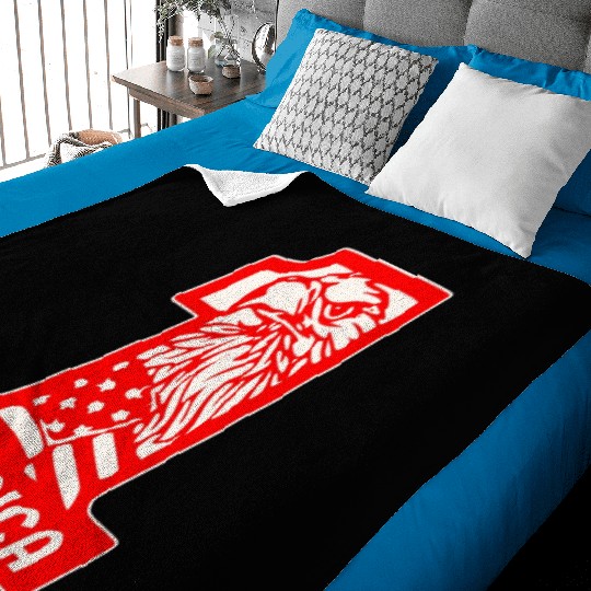 ‘Merica Eagle #1 © WhiteTigerLLC.Com Baby Blankets